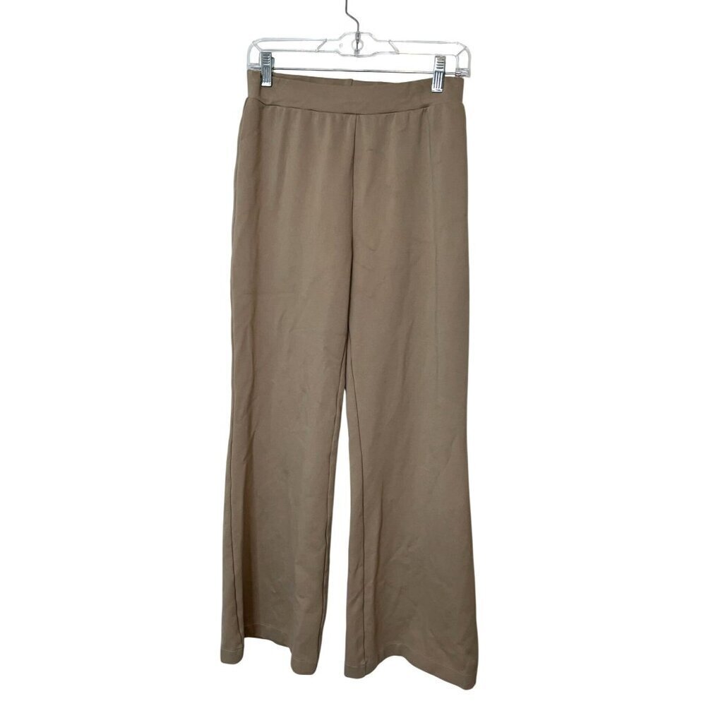 Planet by lauren G Tan High RIse Wide Leg Pants Size